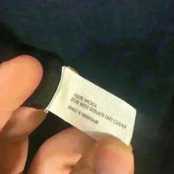 Club Monaco Navy Blue/Black Women's Size: S 100% Wool Long Sleeve Sweater - Picture 6 of 6